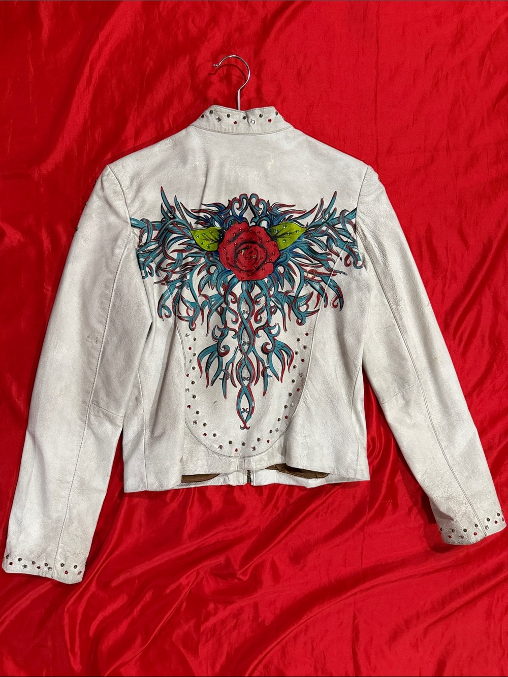 WOW POSHMARK - Authentic Wilson’s Leather White Specialty Leather Bomber Jacket - Picture 15 of 15